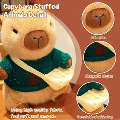 TITQWOP capybara plush with sweaters for colorful outfits