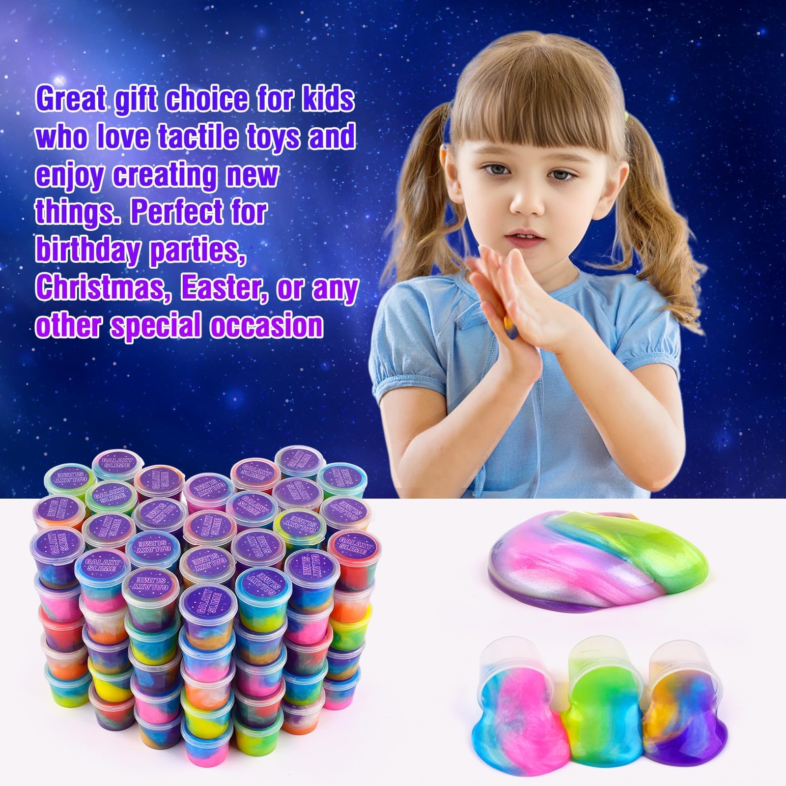 Titrith slime care tips page highlighting storage and drying prevention reminders