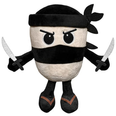 Tiuyov Italian Brainrot Capuccino Assassino plush face, ideal for display and cuddles.