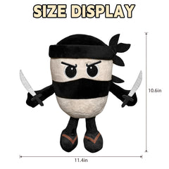 Tiuyov Italian Brainrot Tralalero Tralala plush with wink, perfect desk decor.
