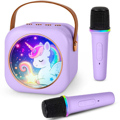 Tivioa mini karaoke unicorn design for joyful performances at home