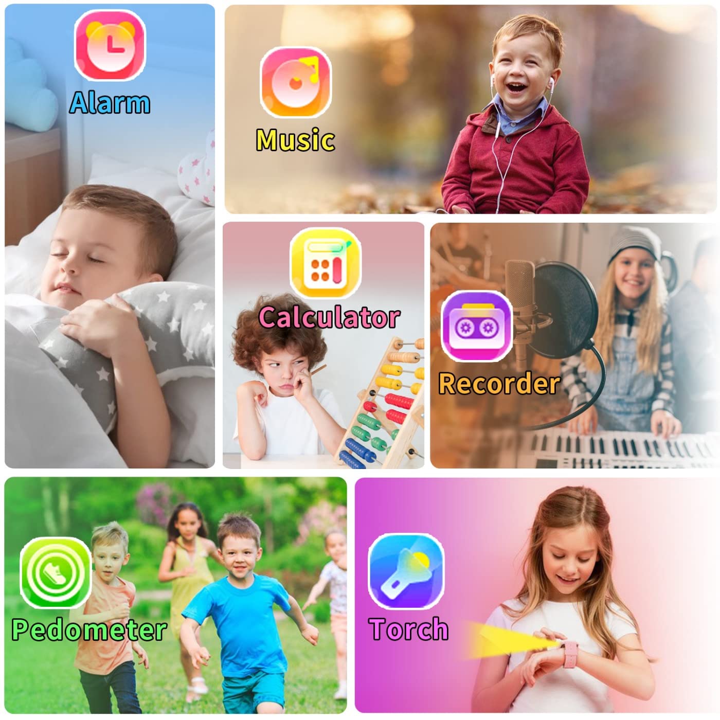 Tixpc Kids Smart Watch alarm to support daily routines