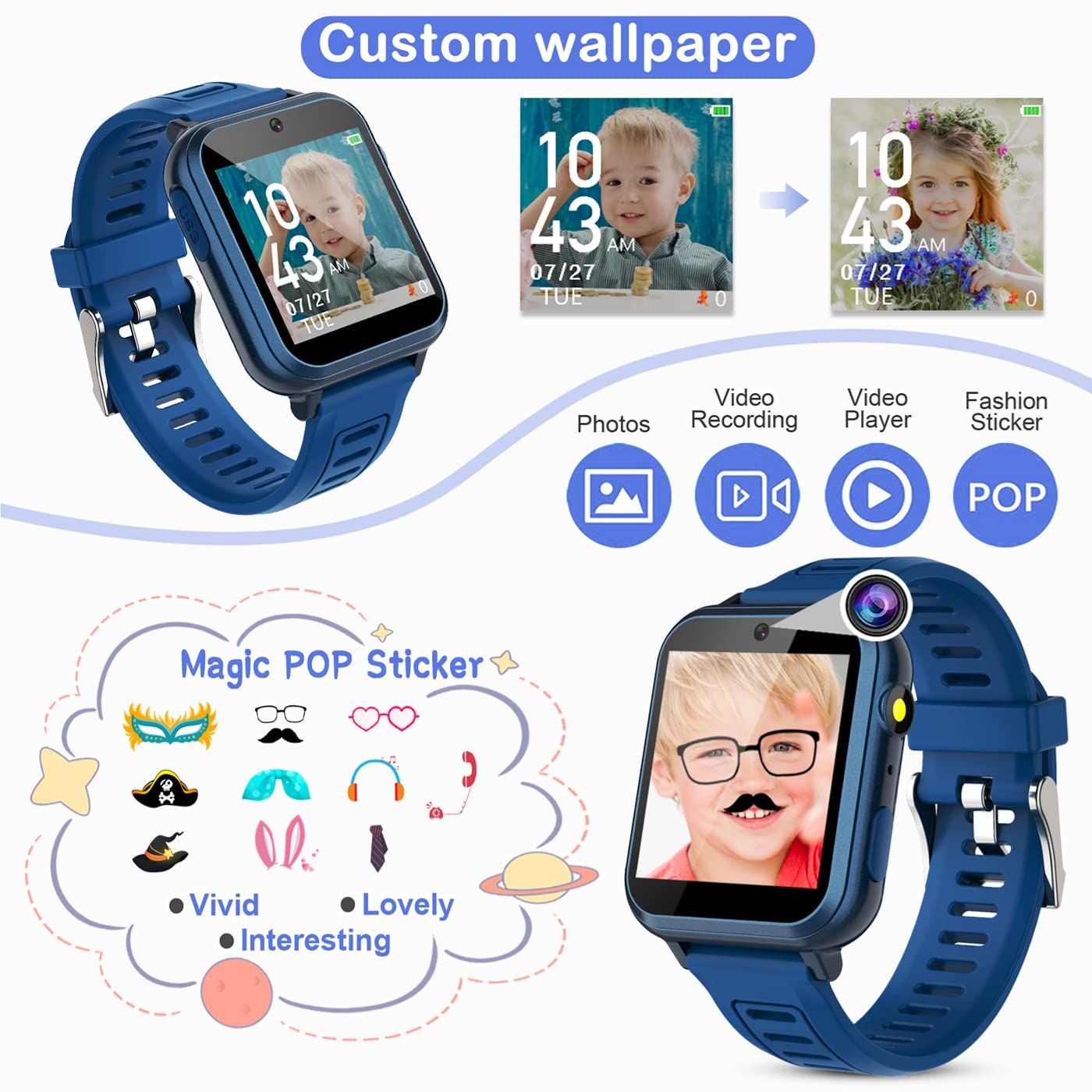 Tixpc Kids Smart Watch music player for offline tunes on the go