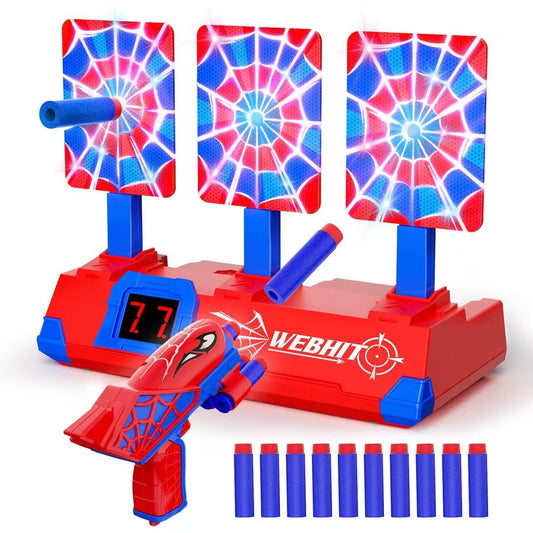 Tiyvnsi glowing web targets in action for dramatic play at home