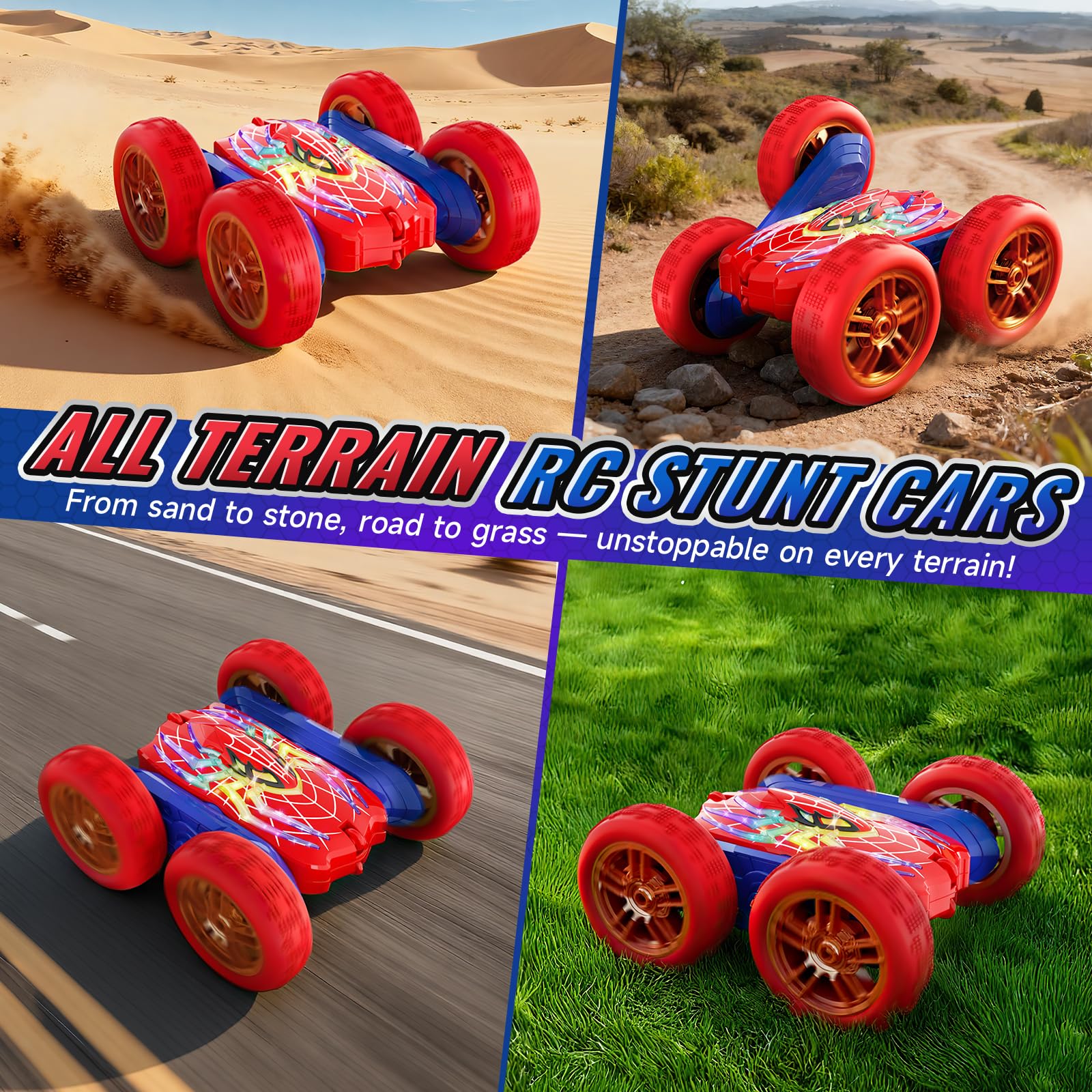 Tiyvnsi 2.4GHz remote offers precise, interference-free control for multi-car racing.
