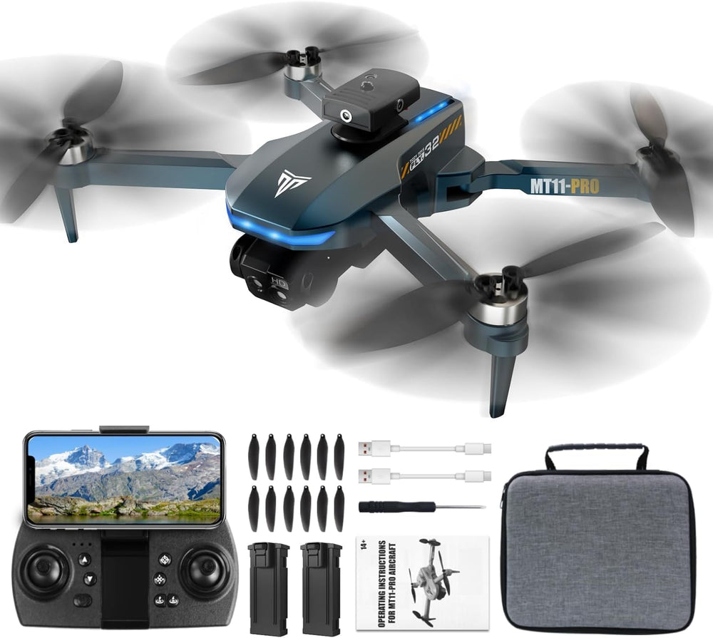 TizzyToy brushless motor drone with 4K camera for stable, high-resolution footage.