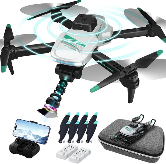 TizzyToy drone with 4K adjustable lens for crisp aerial shots and flexible framing
