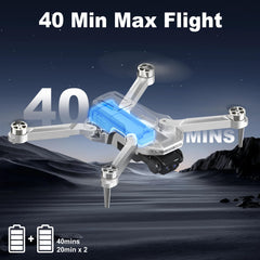 TizzyToy GPS Drone 1640ft range expands flying reach.