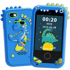 TKECWOB kids smart phone with dinosaur on skateboard encourages imaginative play adventures