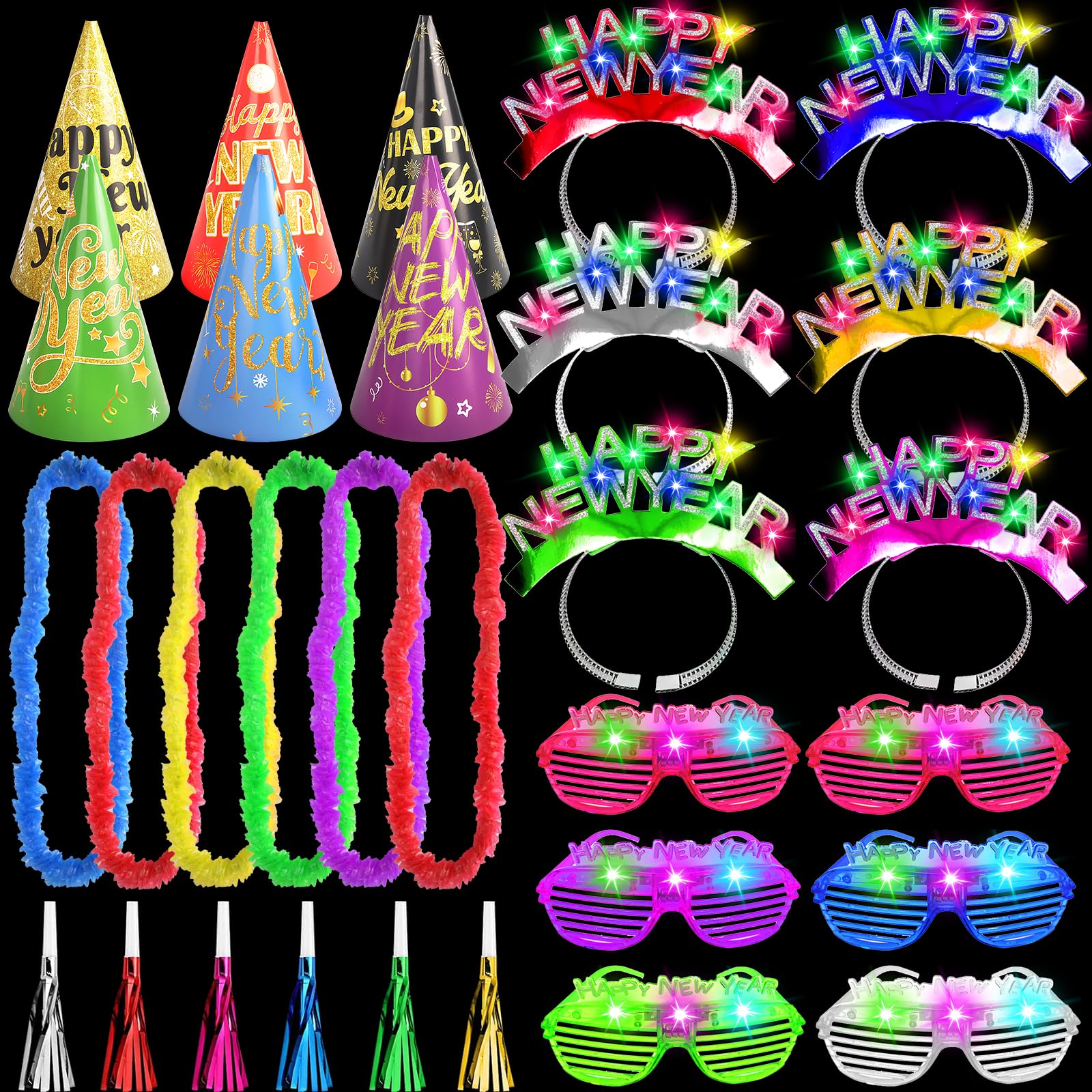 Tkifoda New Year’s Eve cone hat for festive photos