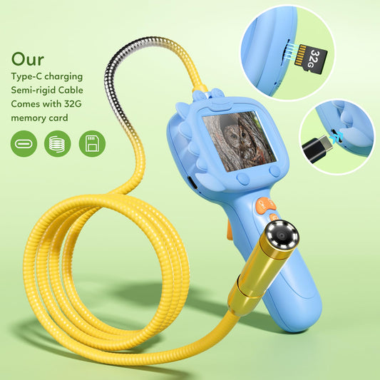 TKTKMETA endoscope with 8 LED lights illuminates dark places