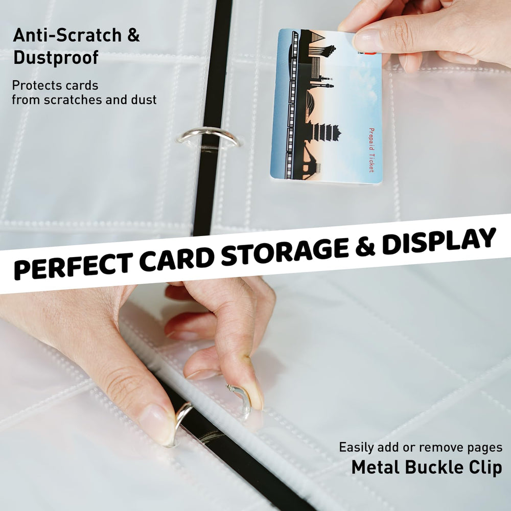 TLAZZ 990 Pockets binder detachable ring enables quick sleeve changes during swaps.