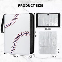 TLAZZ 990 Pockets binder interior shows 55 double-sided sleeves for extensive card collections.