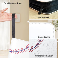 TLAZZ 990 Pockets binder secure zipper closure prevents cards from slipping out.