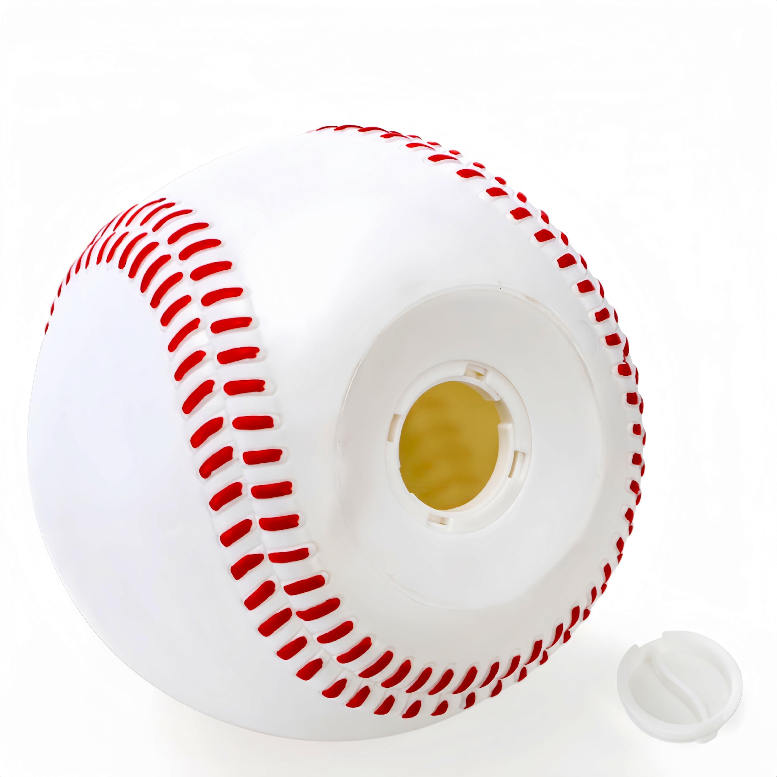 Tlence baseball piggy bank bottom plug access, simple open and close