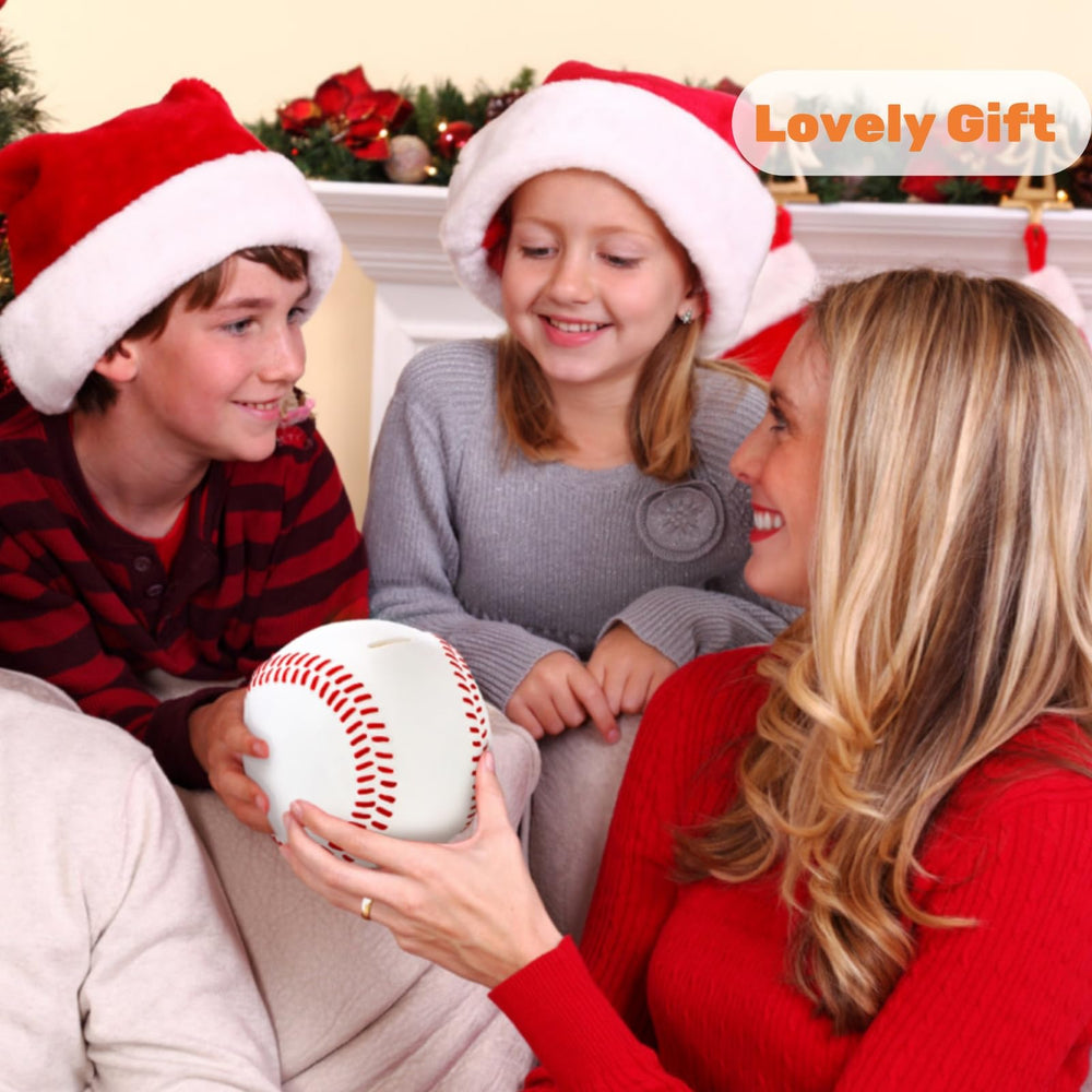 Tlence baseball piggy bank coins fit inside, compact money storage