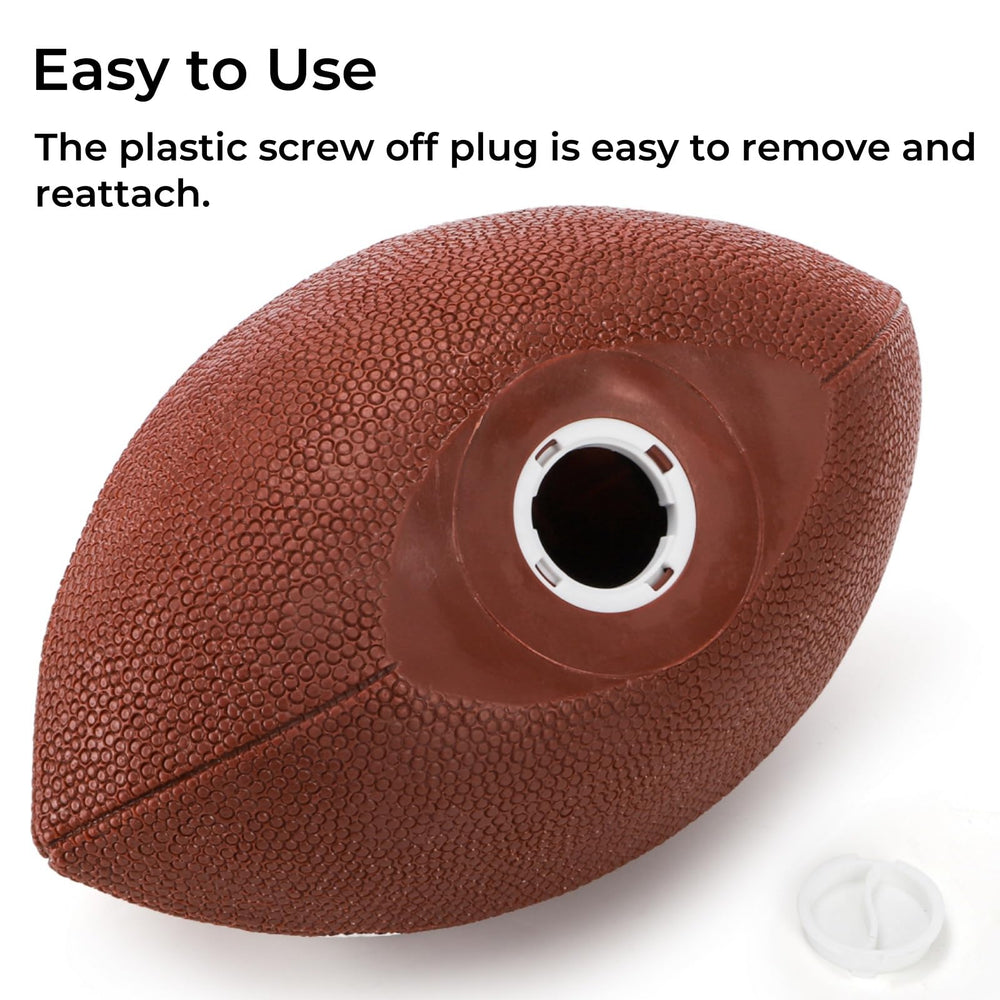 Tlence piggy bank bottom plug enables easy coin retrieval.