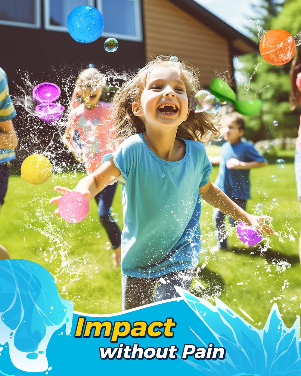Tlitlimom water bomb balloons feature self-sealing splash action for safe, repetitive use.
