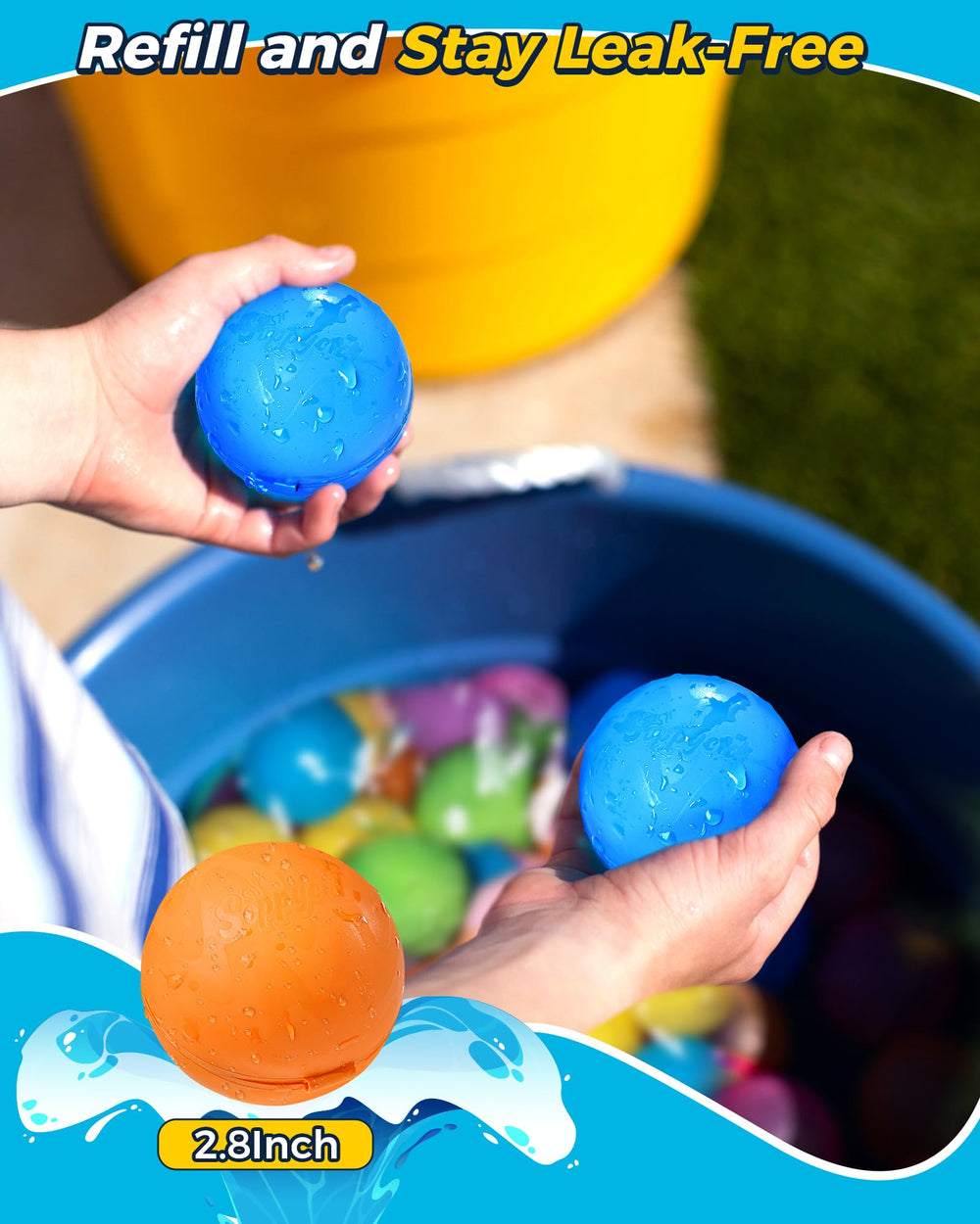 Tlitlimom water bomb balloons support group play and summer fun.