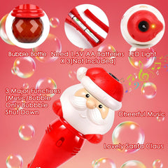 Tlkiaa bubble wand packaging shown as a gift-ready Christmas present.