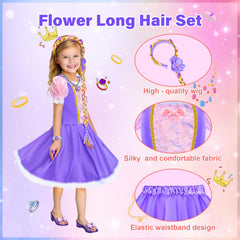 Tlooe Princess Beauty Rose skirt with double-layer hem for twirling