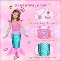 Tlooe Flower Long Hair set highlights versatile costume options