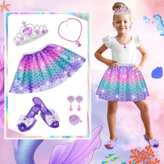 Tlooe princess pink-skirt dress for imaginative storytelling and kid-friendly dress-up