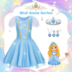 Tlooe princess dress set cape highlights pretend play and sparkly adventure.