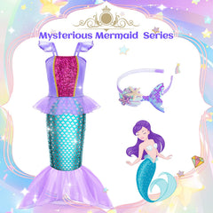 Tlooe princess dress up set skirt collection shows colorful, playful designs.