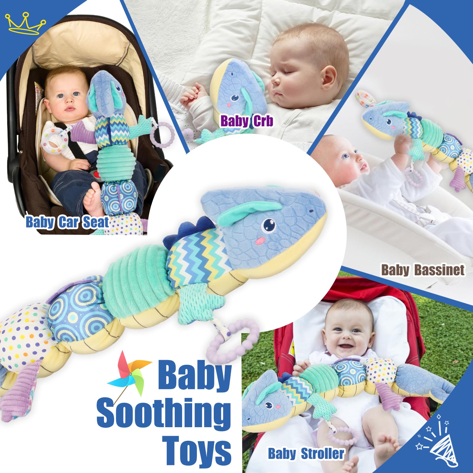 TLQSM gift-ready sensory plush for newborns and growing infants