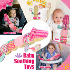 TLQSM pink crocodile 6-months gift inspires curious infants and baby showers.