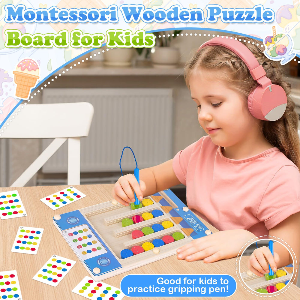 TMGOT color-recognition puzzle cards support color learning and thinking.
