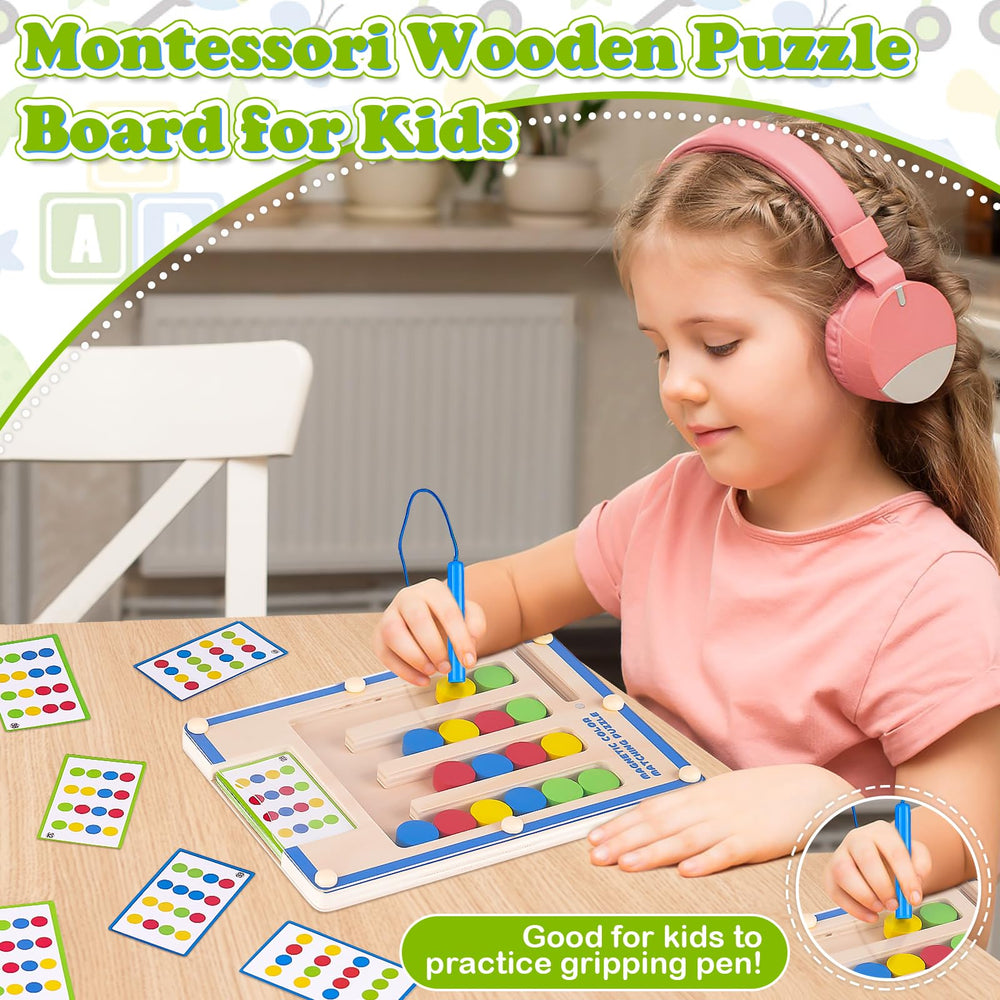 TMGOT magnetic pen stored with the board for mess free learning