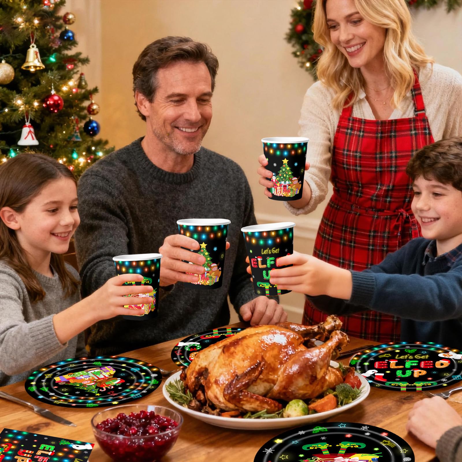 tmlfep Easy cleanup disposables save time after festive gatherings.