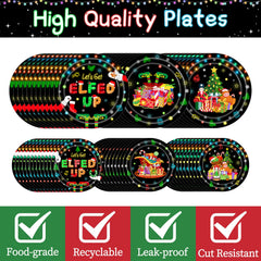 tmlfep Lets Get Elfed Up napkins 6.5in absorbent and festive.