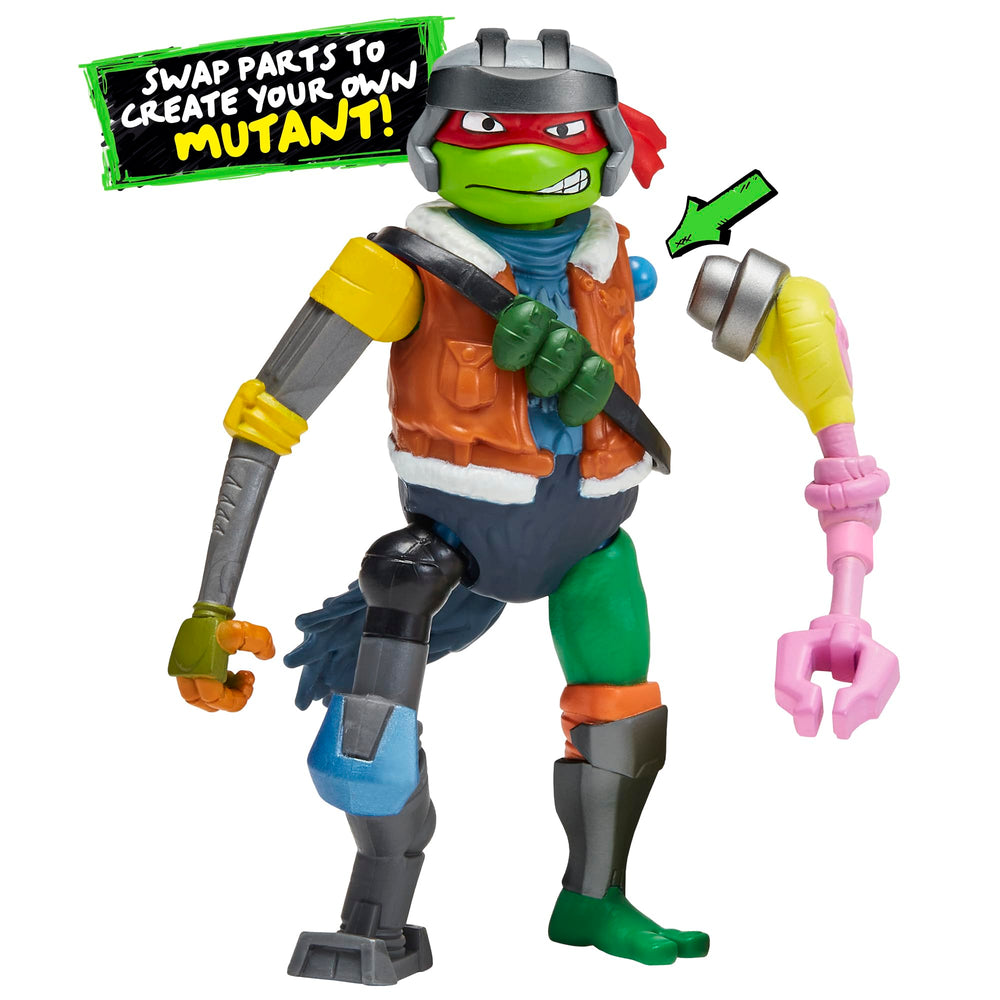 TMNT Armored Michelangelo figure offering rugged sculpting for action poses