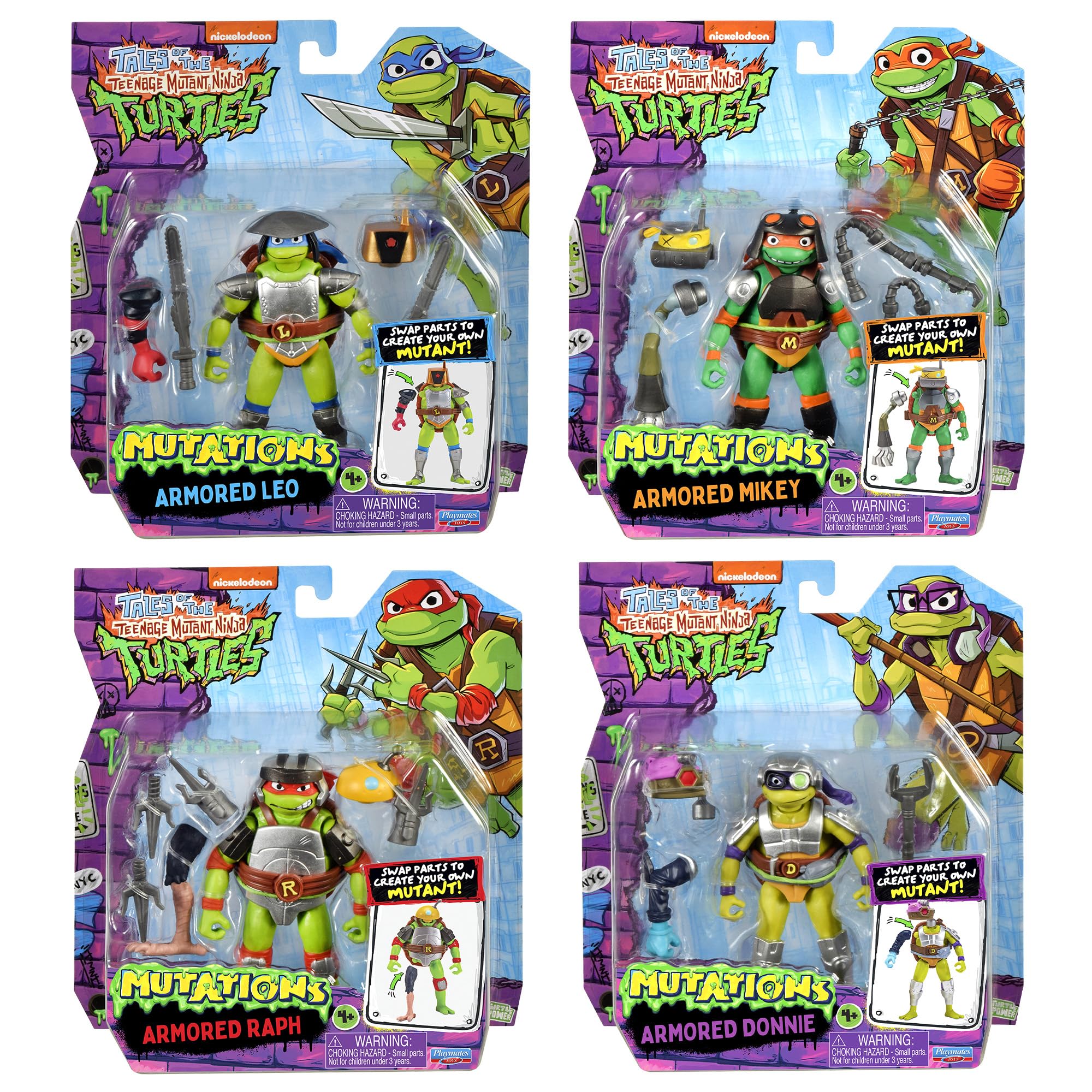TMNT Armored Raphael figure ready for dynamic, battle-ready poses