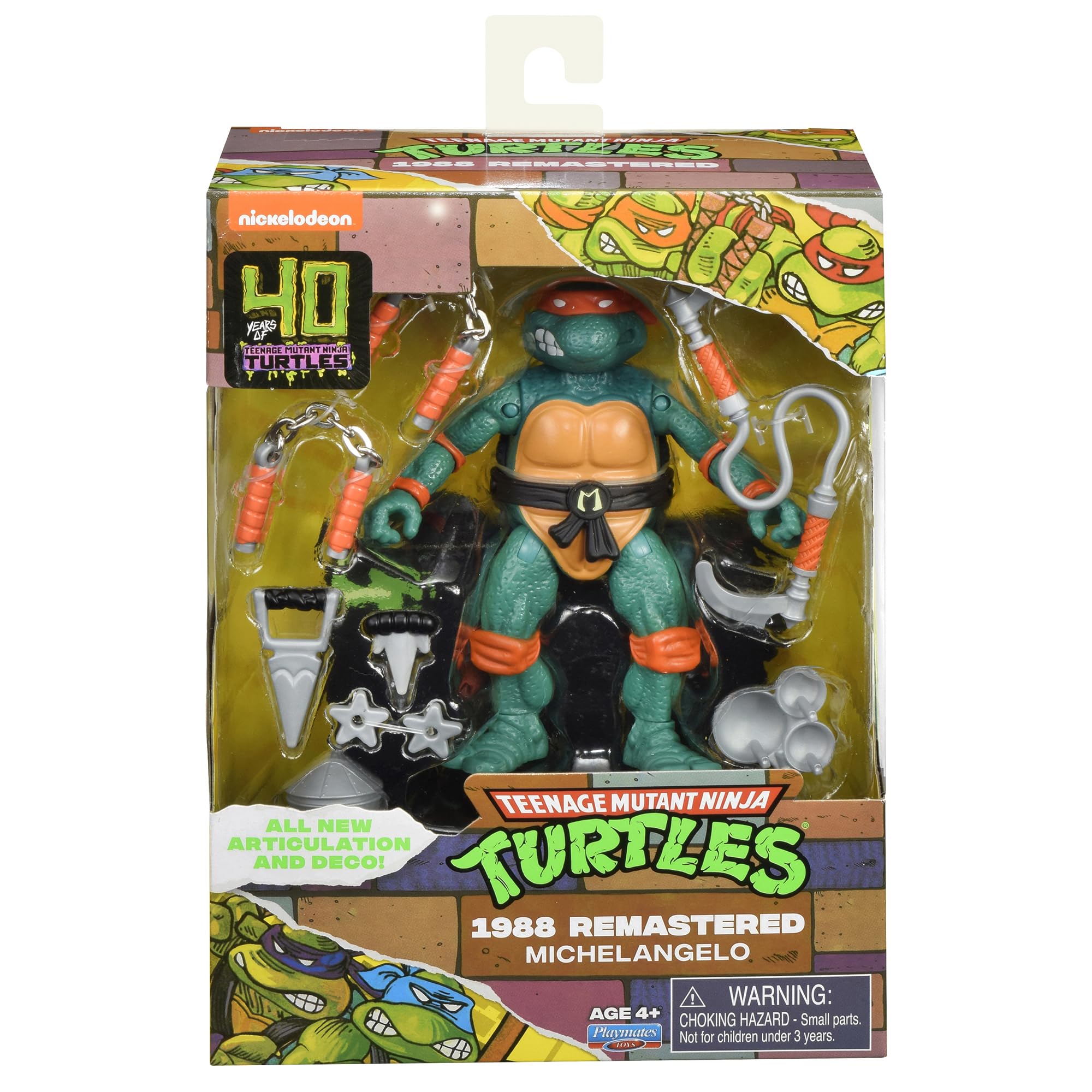 TMNT packaging and branding celebrate a classic toy line.