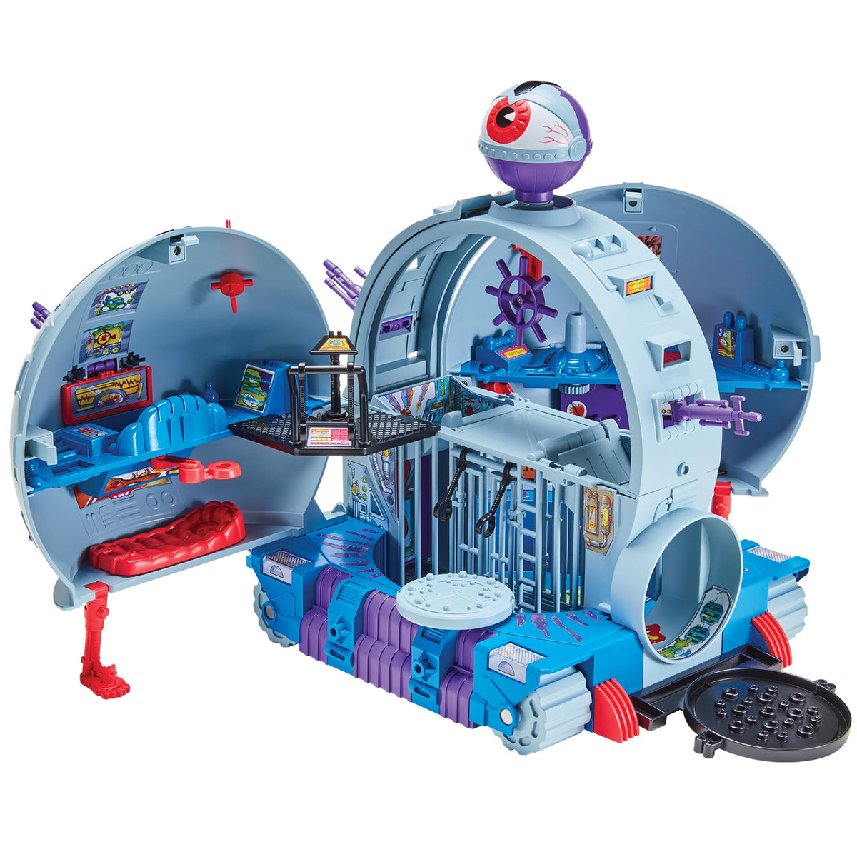 TMNT Technodrome playset front view with authentic retro design for collectors
