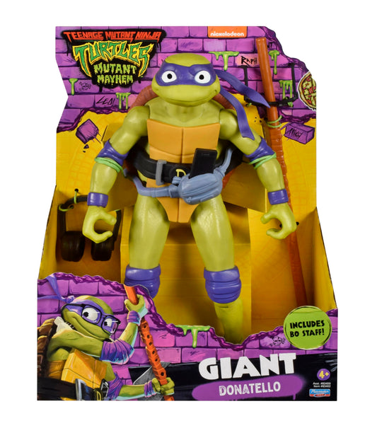 TMNT Donatello 12-inch giant figure front view for bold shelf display.