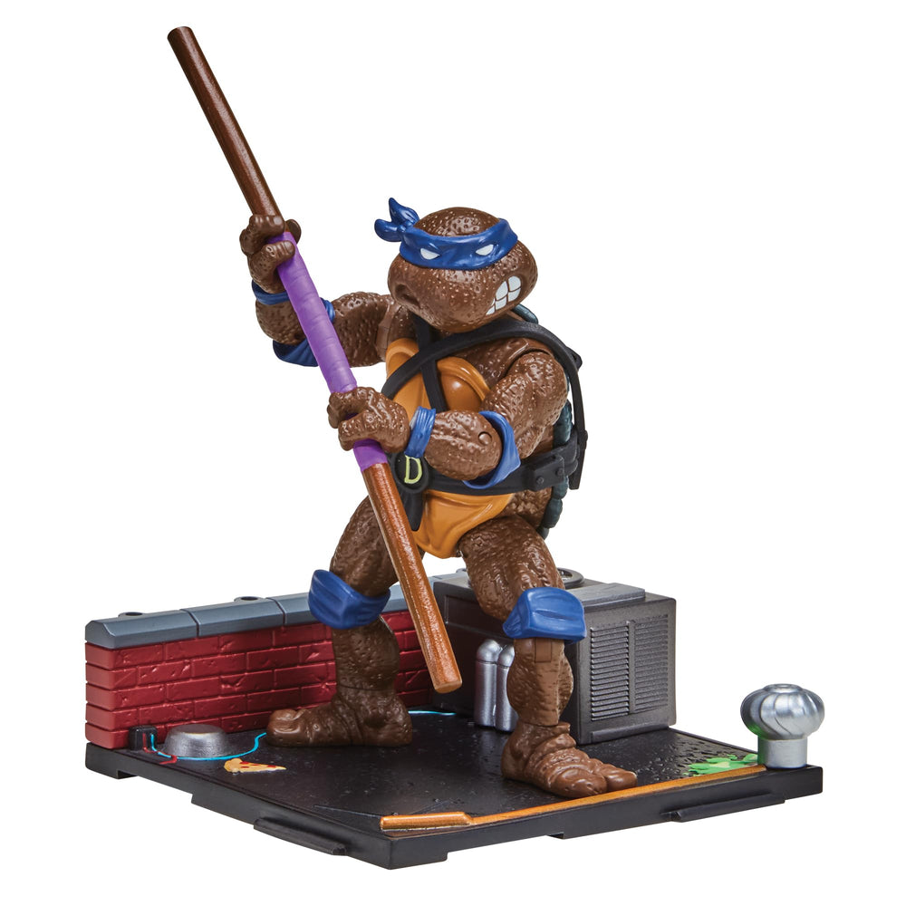 TMNT Donatello remastered figure front view with detailed sculpt for display