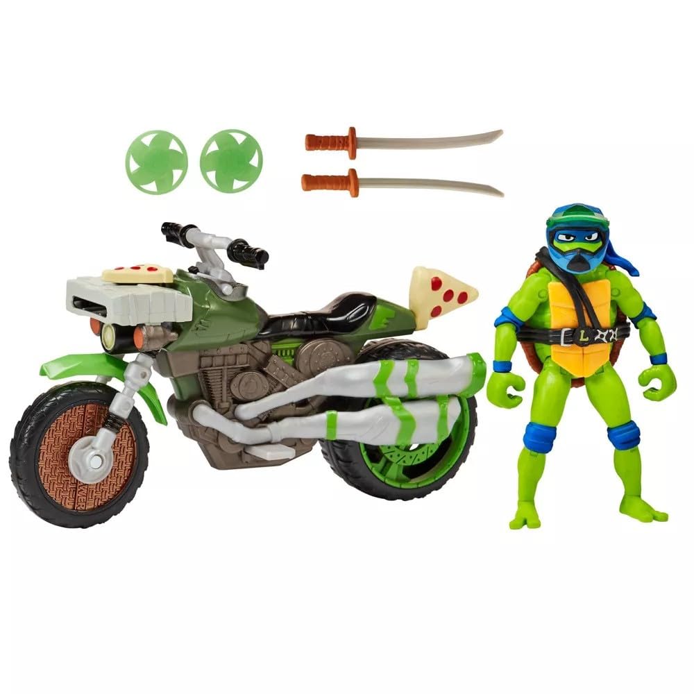 Exclusive Leonardo figure wearing helmet for battle-ready display