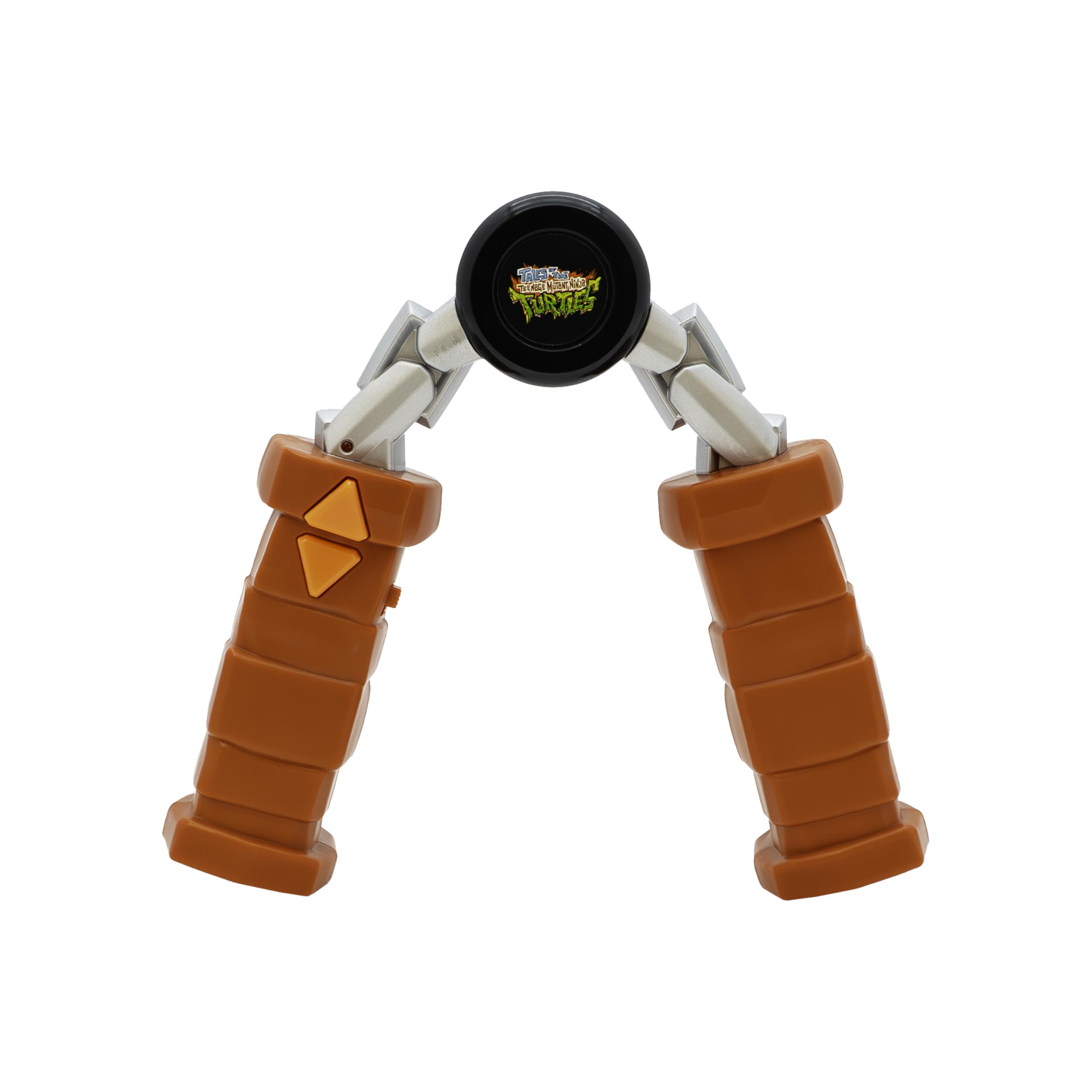 TMNT Mikey controller close-up shows ergonomic grip for easy steering