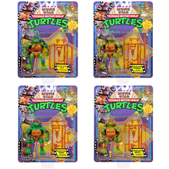 TMNT Micro Mutant Michelangelo figure ideal for shelf display and storytelling.