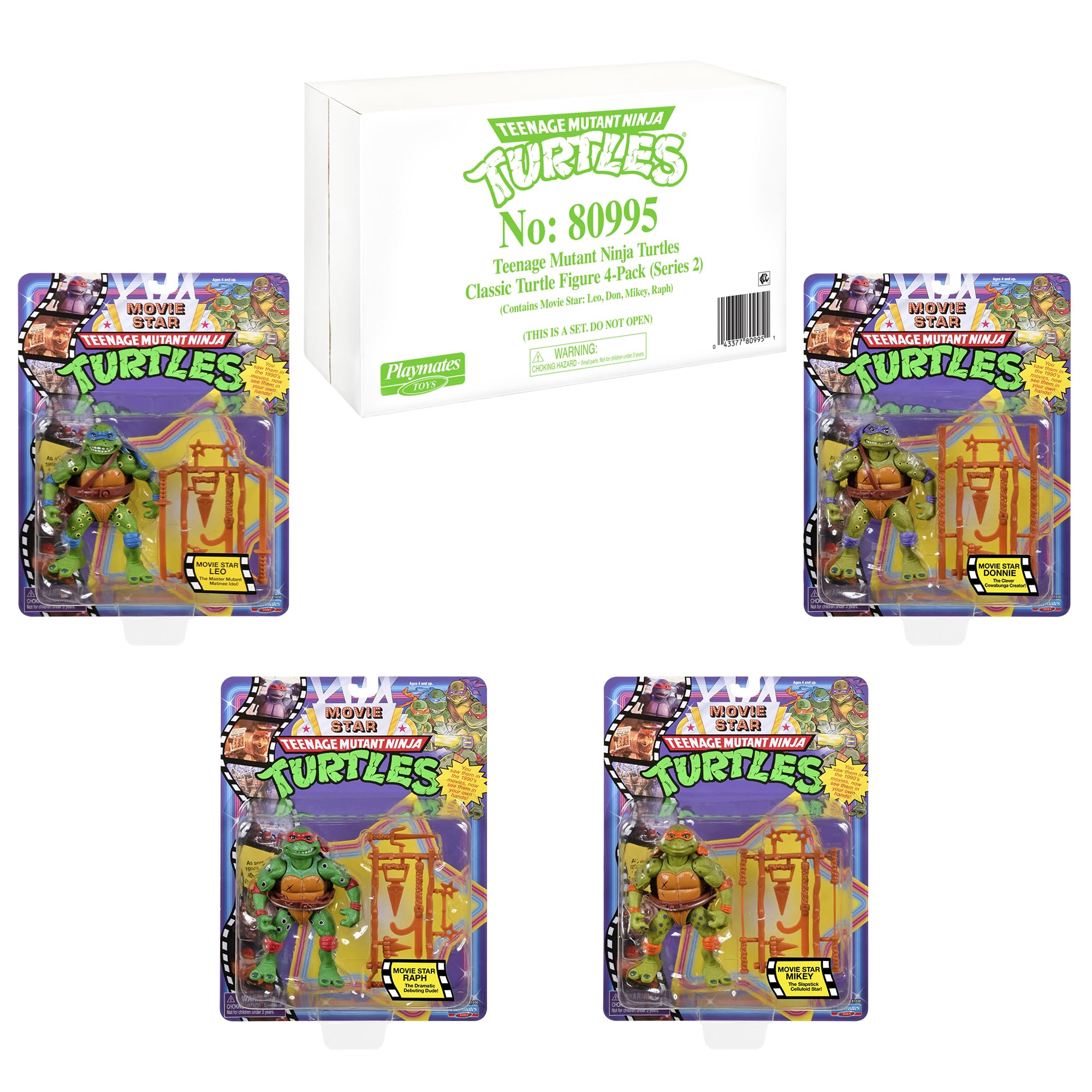 TMNT Micro Mutant retro packaging evokes 1990s TMNT movie memories.