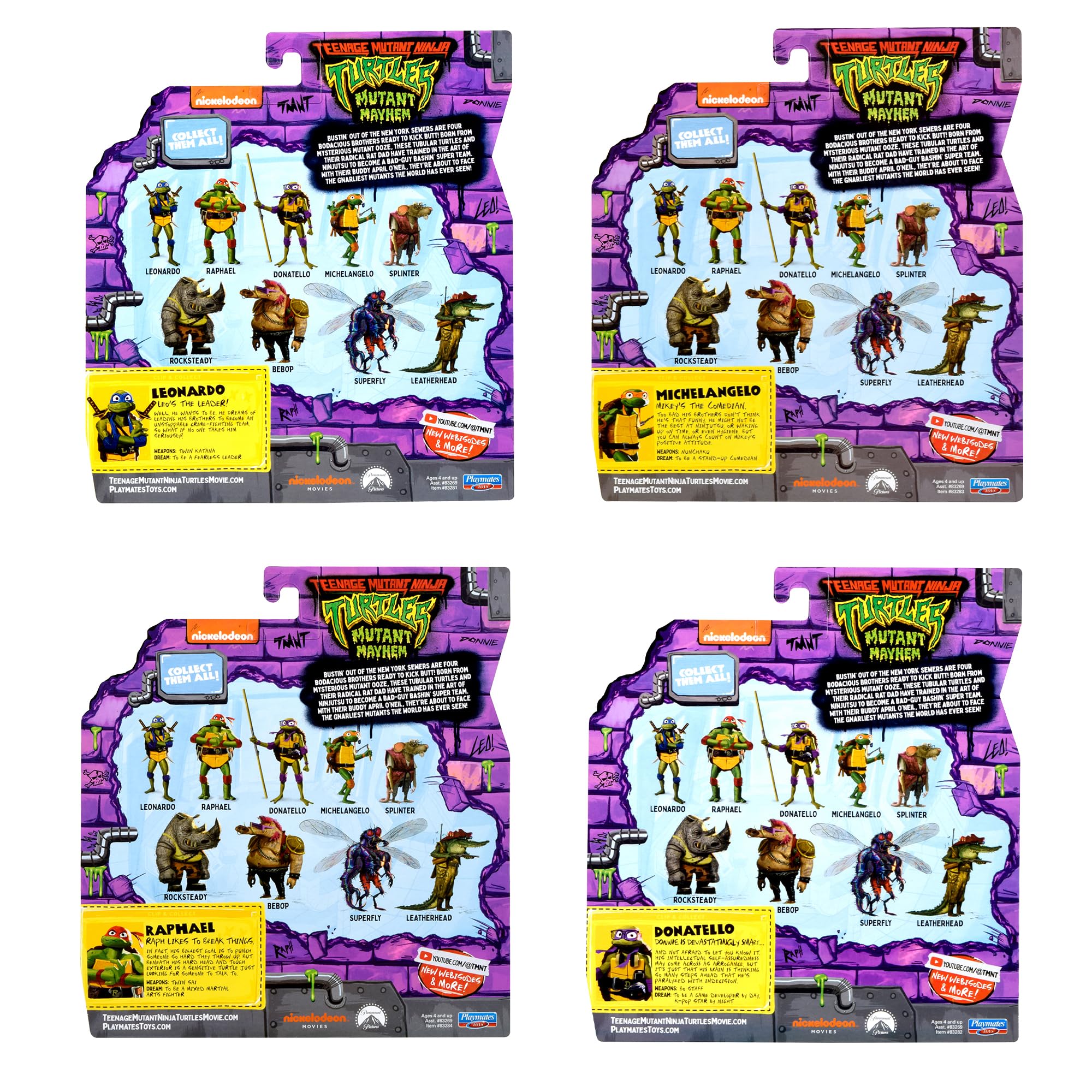 TMNT Mutant Mayhem Michelangelo figure for storytelling fun