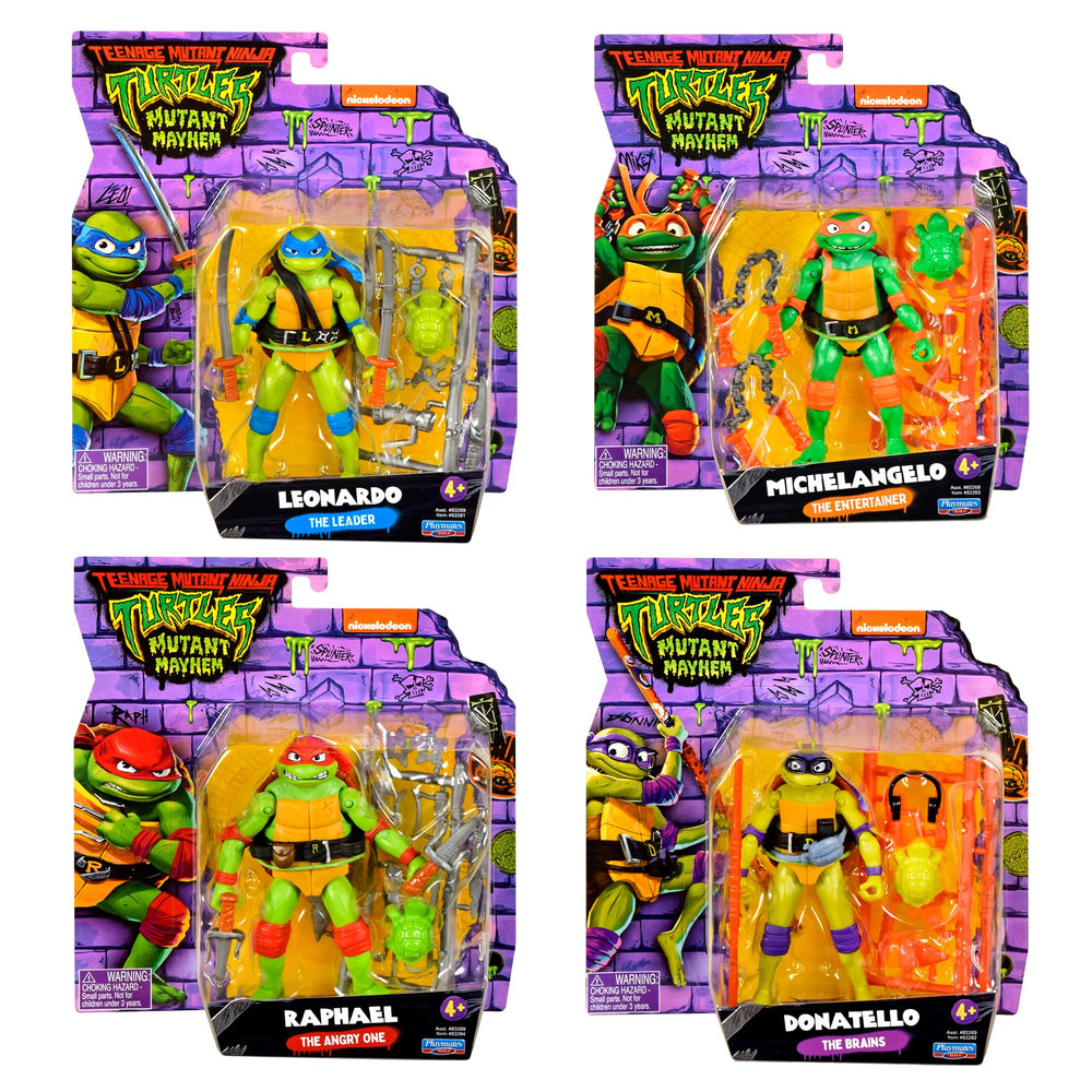 TMNT Mutant Mayhem Raphael figure in dynamic pose