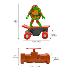 Raphael-led action on a smooth surface demonstrates glide.