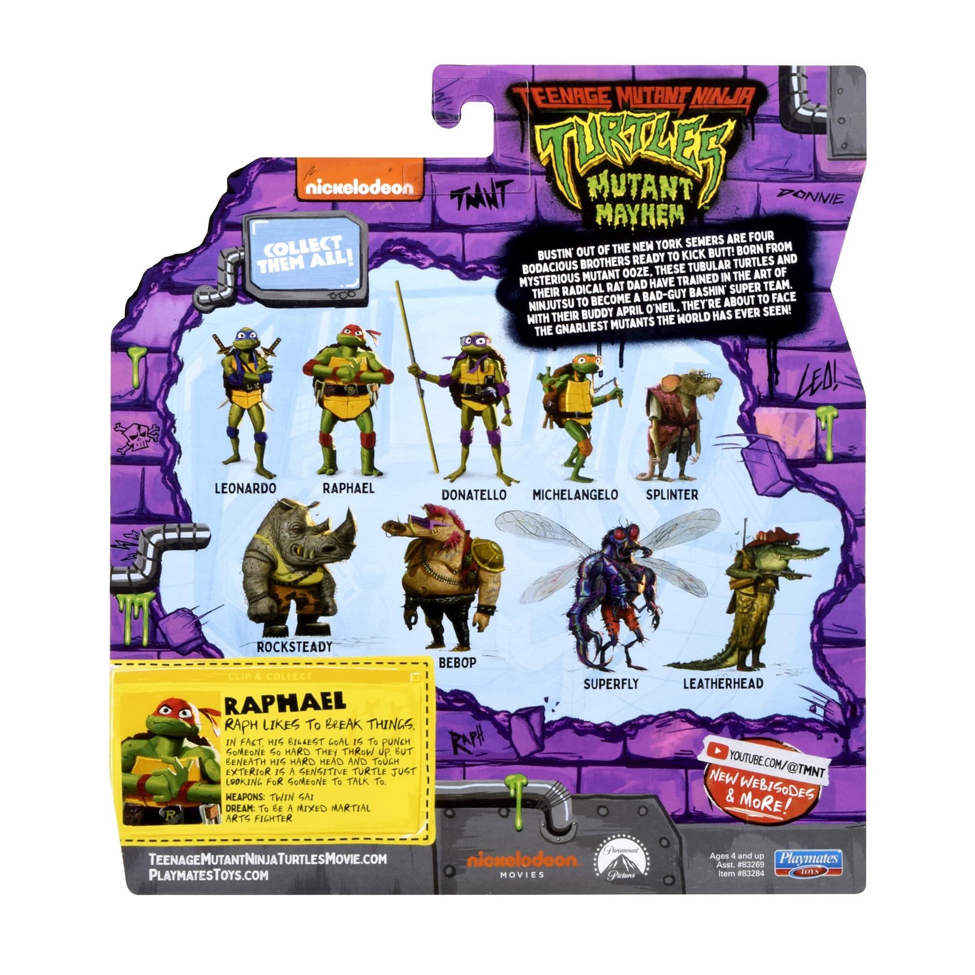Movie packaging featuring TMNT Mutant Mayhem branding for collectors.
