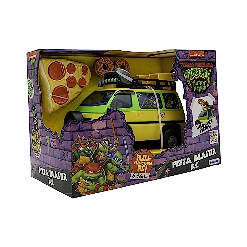 TMNT Pizza Blaster RC vehicle rear view, compact and portable